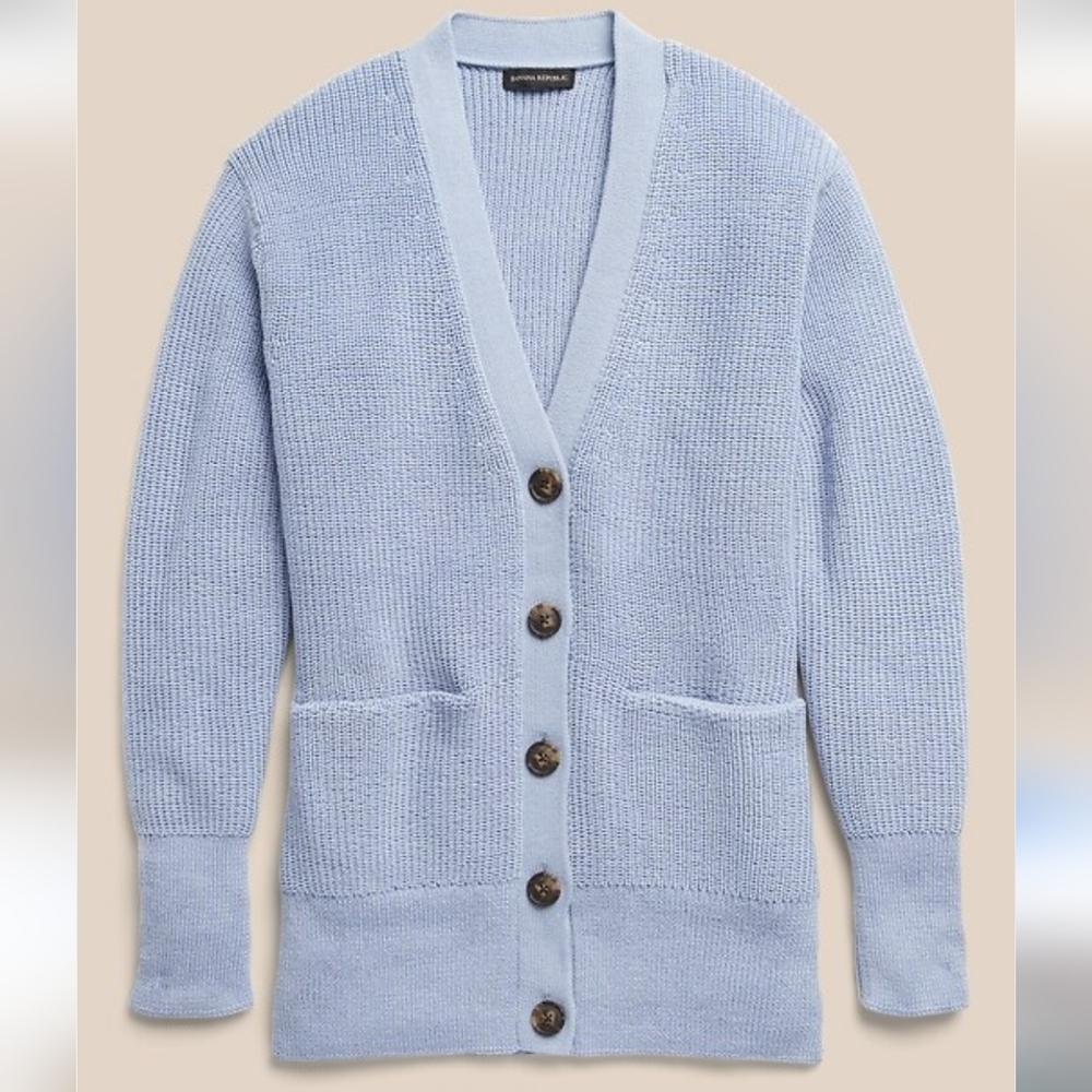 Banana Republic Oversized Merino-Blend Cardigan Sweater size M